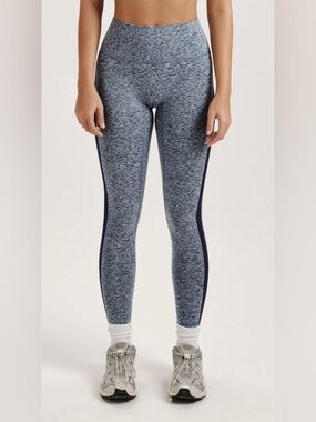 Pink active High-Rise Heather Navy Side-Stripe Leggings size M